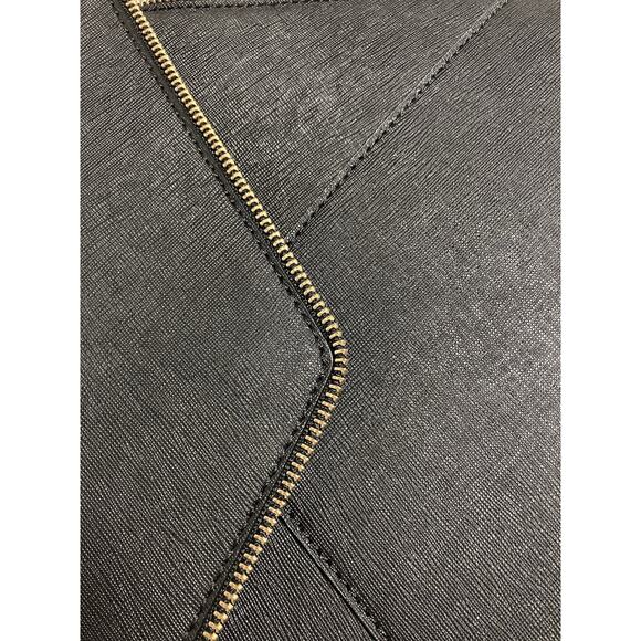 Womens Rebecca Minkoff Clutch Purse Handbag Saffiano Leather 11 X 7.5 Black EUC - Picture 6 of 11